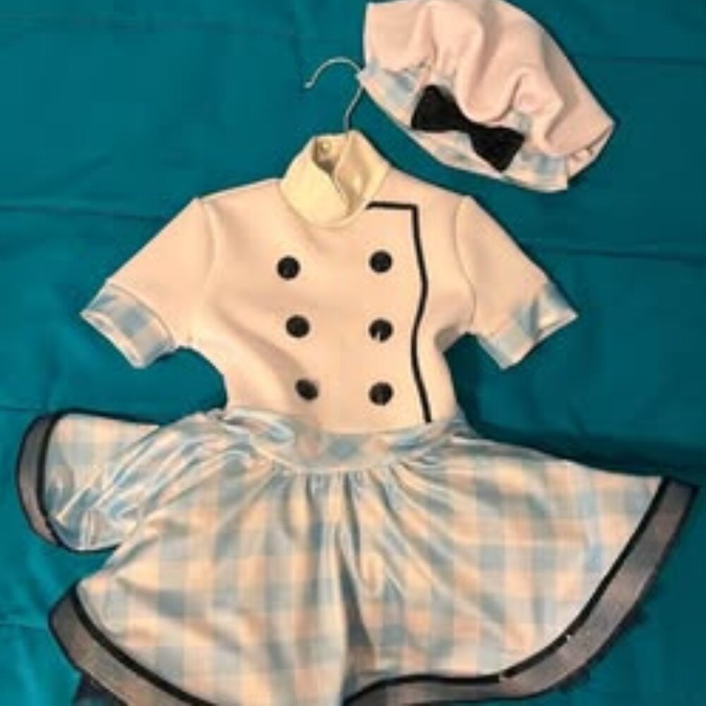 “We Like to Bake and Cook” Dance Costume Size XSC
